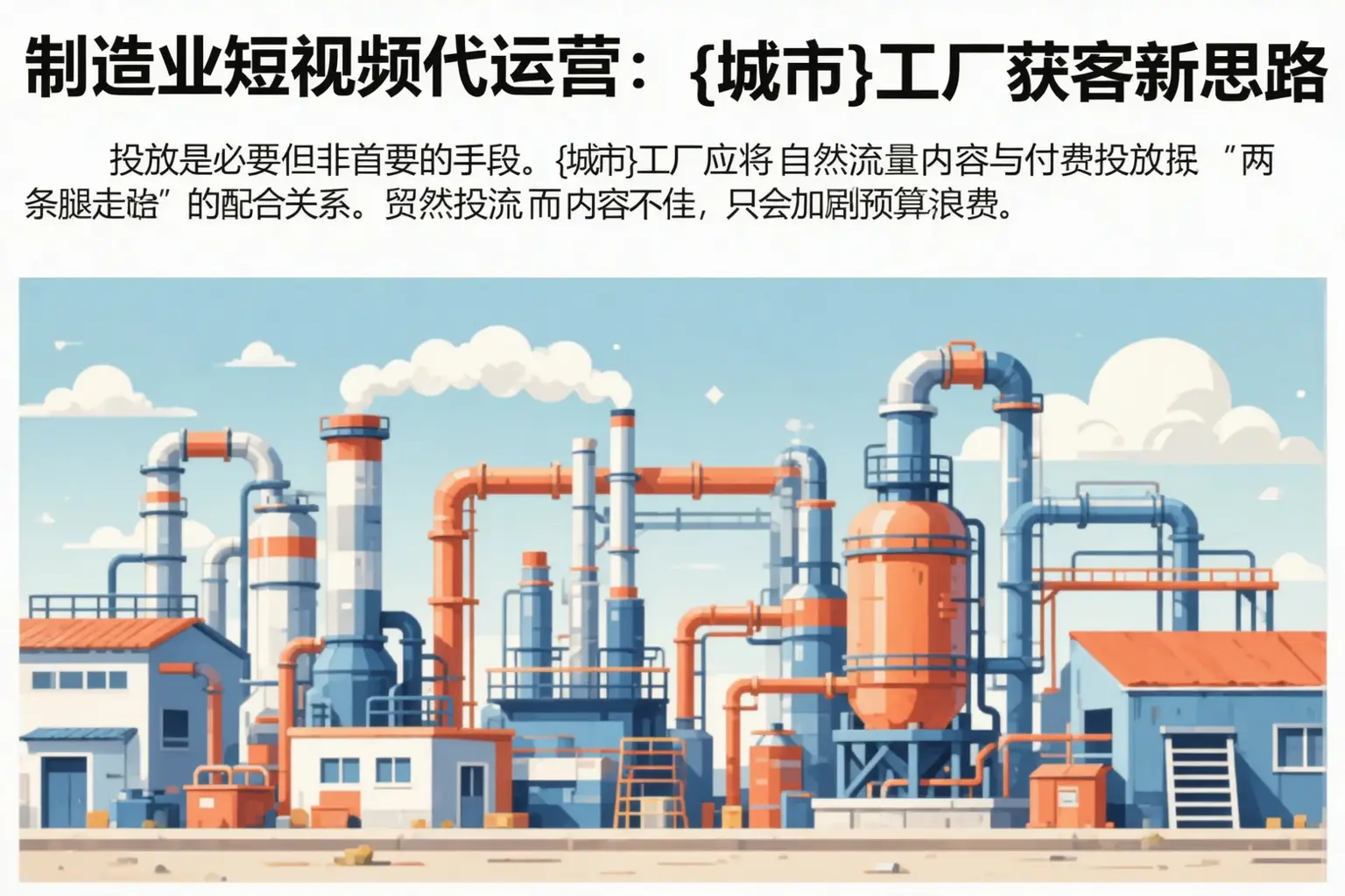 制造业短视频代运营：玛纳斯工厂获客新思路